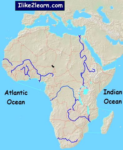 World Maps Library - Complete Resources: Maps Africa Bodies Of Water