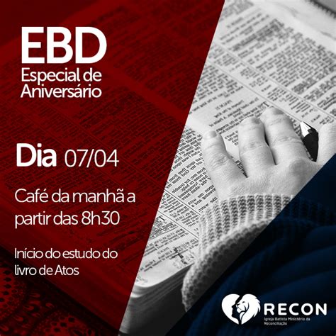 Ebd Especial De Aniversario Igreja RECON