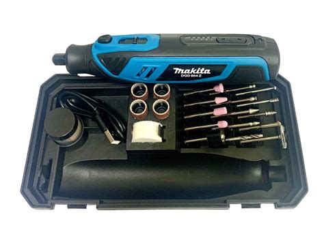 Аккумуляторный мини-гравер 4 вольт Makita DGD804Z + комплект насадок 42 ...