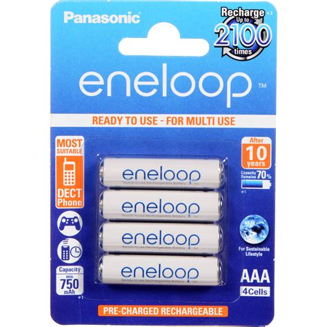 Panasonic Eneloop Aaa Rechargeable Ni Mh Batteries Bk 4mcca4ba