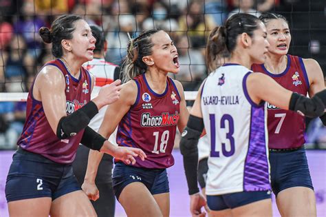 Pvl Sisi Rondina Posts Another Pro Best Leads Choco Mucho Past Petro