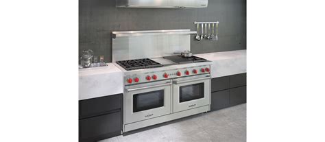 60" Gas Range 6 Burner Infrared Charbroiler Griddle Wolf Rangetop