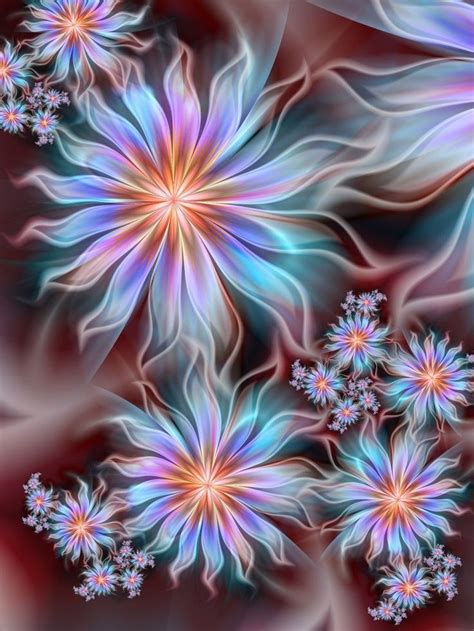 1249 Best Beautiful Flower Fractal Art Images On Pinterest Fractals Fractal Art And