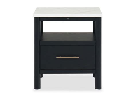 Cadmori 24" One-Drawer Charging Nightstand | Mathis Outlet