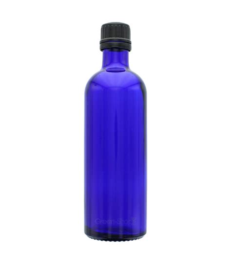 Blaue Glasflasche Ml Mit Drehverschluss Aromadis