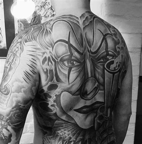 75 Freaky Clown Tattoos For Men 2023 Inspiration Guide