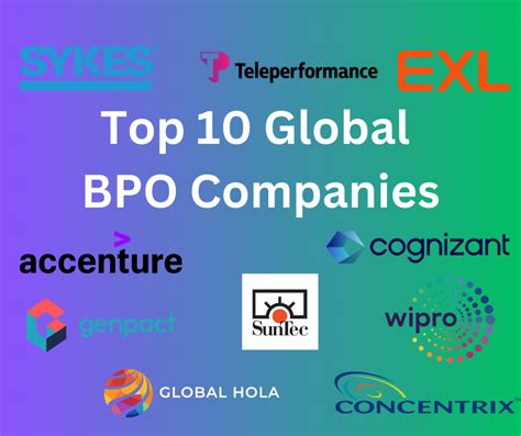 The Top Ten Bpo Companies Across The Globe A Closer Look