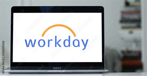 Logo Of Workday On The Laptop Screen Stock Photo Adobe Stock