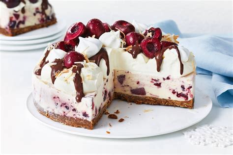 Cherry Coconut Ice Cream Cake Recipe - Cake Recipes