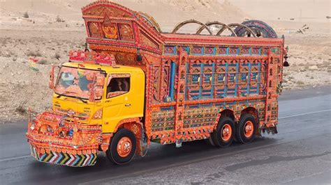 Decorated Hino FM8j Trucks || Truck of Balochistan || Hino Truck ...