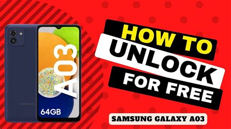 How To Unlock Samsung Galaxy A03 Carrier Unlock Samsung A03 Network Unlock Galaxy A03 By Pin