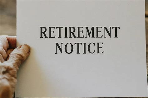 how much notice to give for retirement