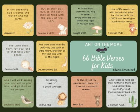 66 Bible Verses for Kids Bible Verses for Kids Children Themed Verses ...