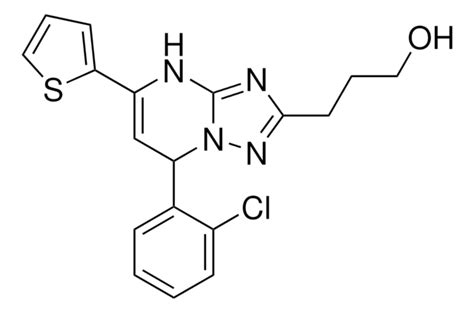 3 7 2 CHLORO PHENYL 5 THIOPHEN 2 YL 4 7 DIHYDRO 1 2 4 TRIAZOLO 1 5