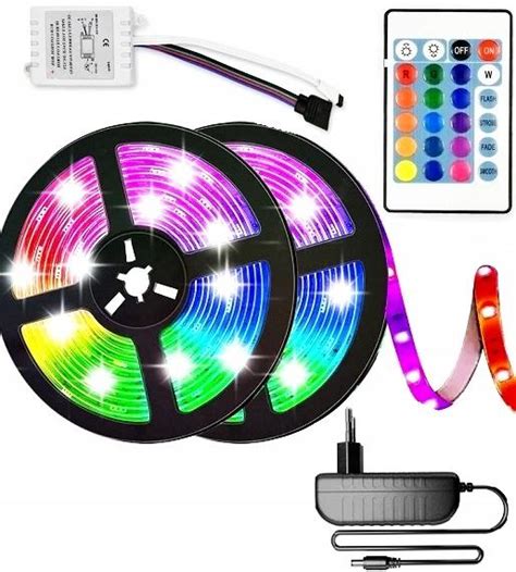 M Rgb Led Juosta Nuotolinio Valdymo Pultas Maitinimo Altinis