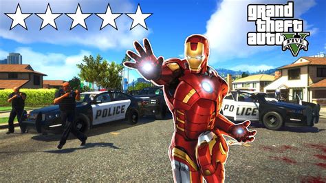 قراند مودات الرجل الحديدي آيرون مان 💪🔥 Gta V Iron Man Youtube