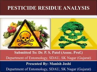 Pesticide Residue Analysis | PPT | Free Download