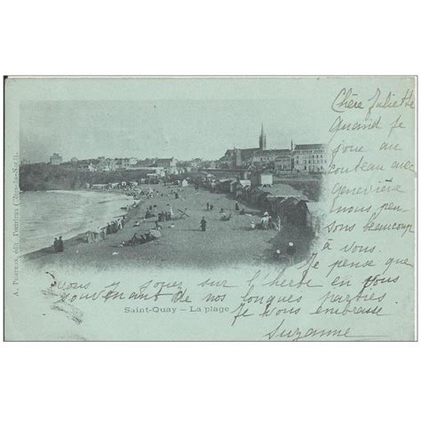 Carte Postale Ancienne Saint Quay Portrieux La Plage Cartes