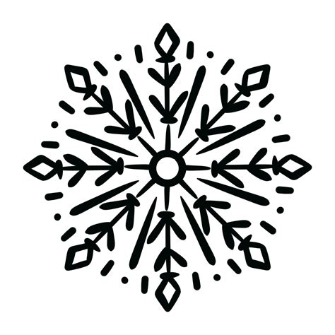 Silhouette Of Snowflake 14498903 PNG