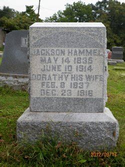 Jackson Hammel 1835 1914 Mémorial Find a Grave