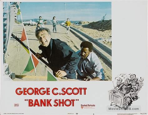 Bank Shot Lobby Card With George C Scott And Frank Mcrae