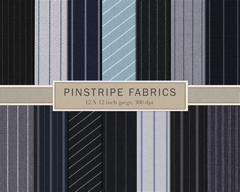 Pinstripe Digital Paper Pinstripe Fabric Digital Paper - Etsy