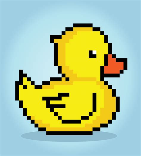 8 Bit Duck Pixels Animal Game Assets In Vector Illustrations 14287860