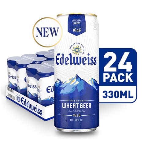 Edelweiss Weissbier Wheat Beer Can X Ml Shopee Singapore