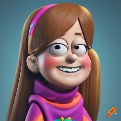 Realistic High Resolution Portrait Of Mabel Pines On Craiyon