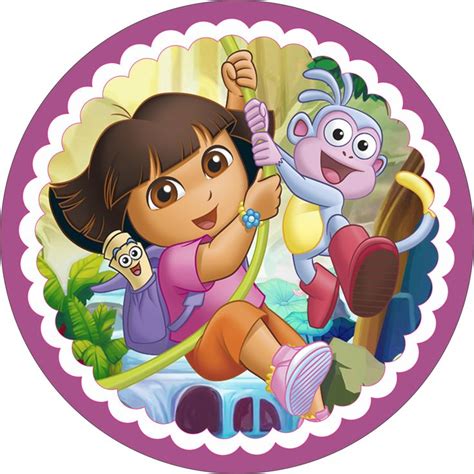 Dora Aventureira Adesivos Redondos Png Art Poin In Dora The