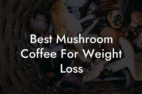 Best Mushroom Coffee For Weight Loss Mr Mushroom