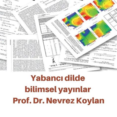 Yabancı Dilde Yayın Listesi Prof Dr Nevrez Koylan