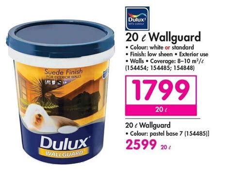 Dulux 20l Wallguard Offer At Makro