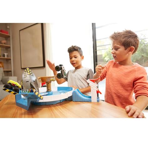Hot Wheels Monster Trucks Mecha Shark Face Off Play Set Monster Trucks Hot Wheels Popular