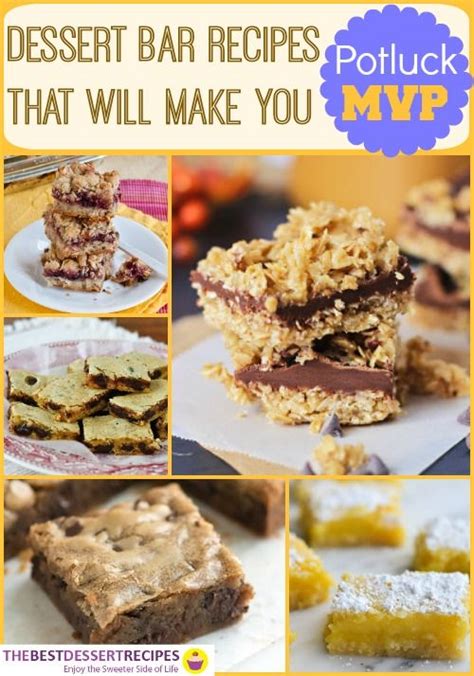 Dessert Bar Recipes That Will Make You The Potluck MVP Cheap Eats And