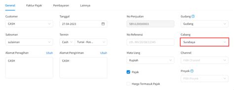 Cara Membuat Invoice Penjualan Cabang Beecloud 3 0 Bee Id