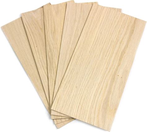 Wodewa Feuille De Placage En Bois 2mm Lot De 5 Plaques 30x14cm I 5