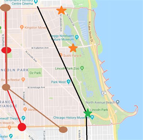 Lincoln Park Chicago Map – Map Vector