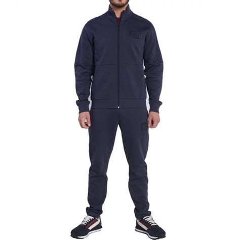 Ea7 Emporio Armani Ea7 Emporio Armani Navy Blue Zip Up Tracksuit 6lpv67