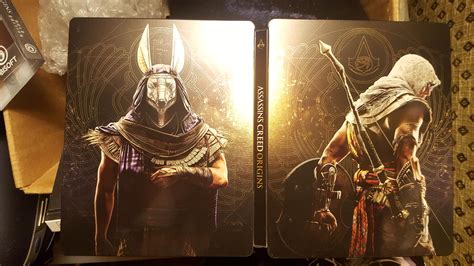 Assassins Creed Origins Steelbook Characters Are Glossy The Rest Is