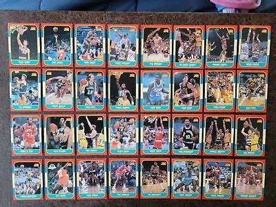 1986 87 Fleer Basketball Partial Starter Set 78 132 No Dupes Mid High