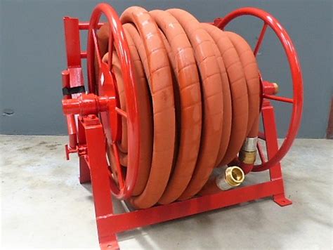 Offshore Hose Station Reel Complete With Red Rubber Hose 1 5X 100ft