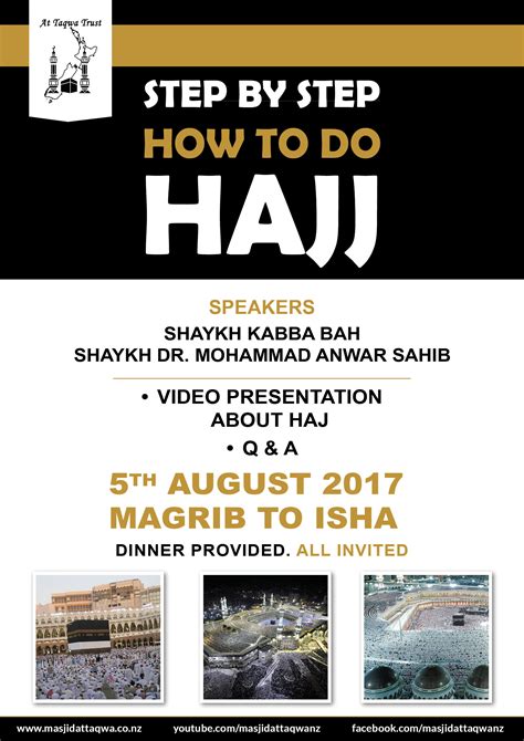 Step By Step How To Do Hajj Masjid At Taqwa Auckland New Zealand