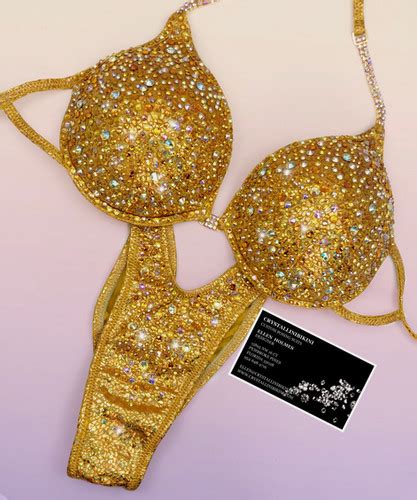 Solid Gold Wellness Competition Bikini Crystallinibikini