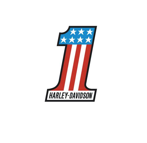 Harley Davidson #1 logo 3" x 4" – The Sled Printer