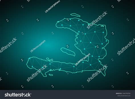 Map Haiti Wire Frame 3d Mesh Stock Vector Royalty Free 1046790760