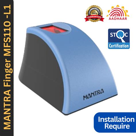 Mantra MFS110 L1 UIDAI Approved And STQC Certified Single Finger Device