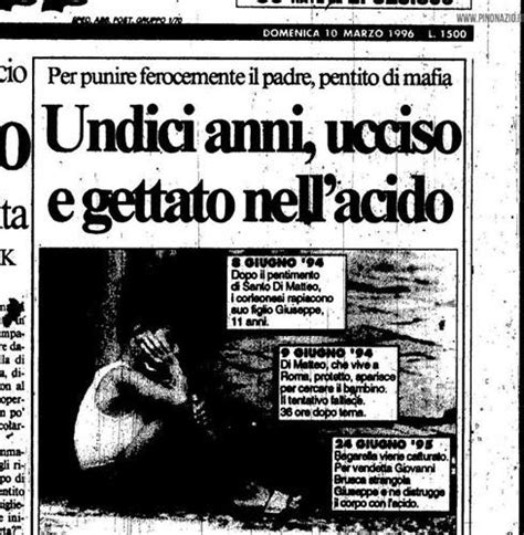 L Omicidio Di Giuseppe Di Matteo Il Viscido Orrore Mafioso Le