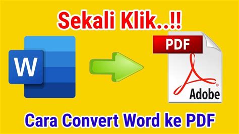 Cara Mengubah File Word Ke Pdf Tanpa Aplikasi Convert Word To Pdf