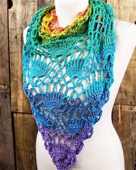 Festival Shawl Cozy Fall Shawl Fringe Triangle Scarf Serendipity As Always Collection